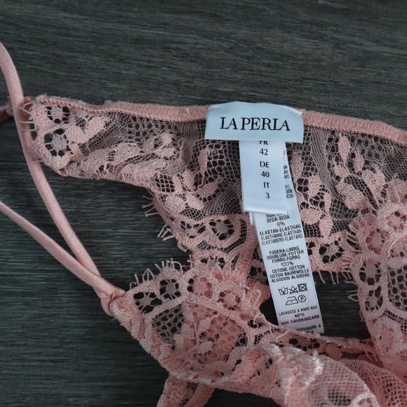 La Perla Blush Lace Panties (Size M) - Picture 4 of 5